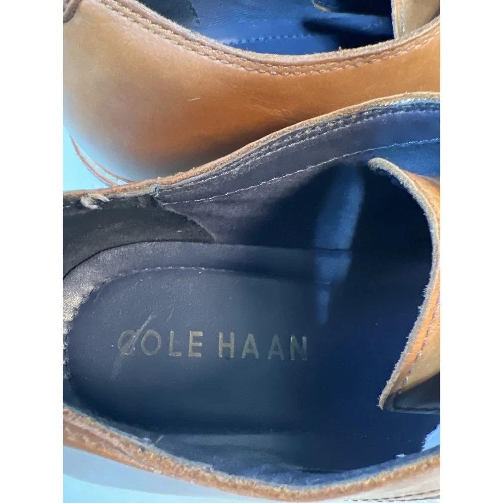 Cole Haan Men's‎ 11.5M Brown Leather Oxford Casual Dress Comfort Shoes